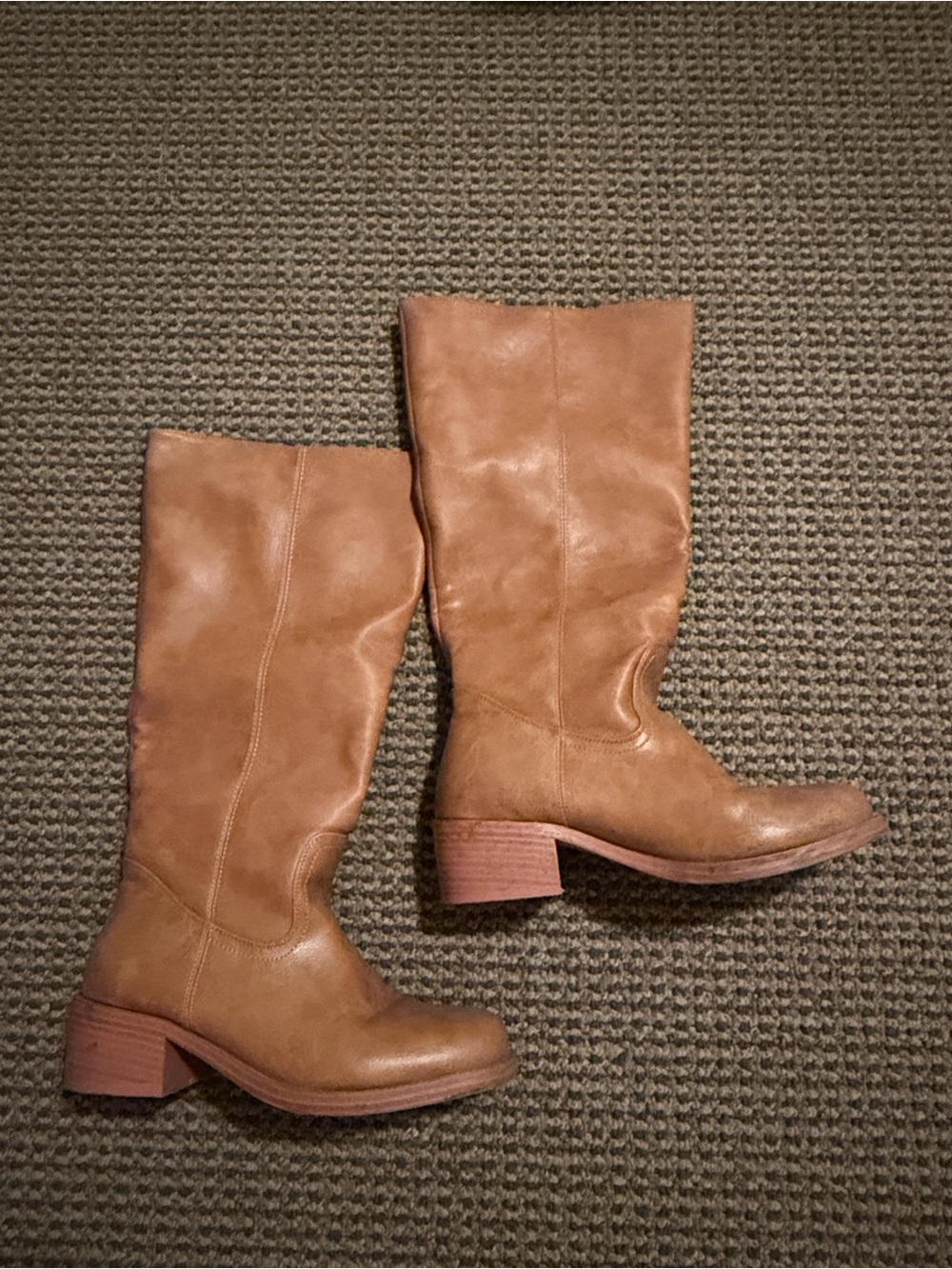 Classic Tan Leather Mid-Calf Women's Boots